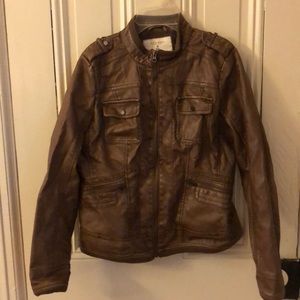 Sonoma brown leather jacket